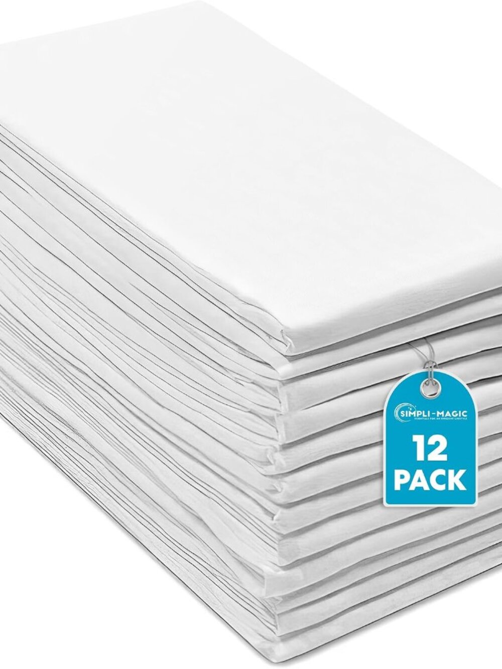 Flour Sack Kitchen Towels 24"x24" 12 Pack – 100% Cotton, Lint-Free, High Absorbe